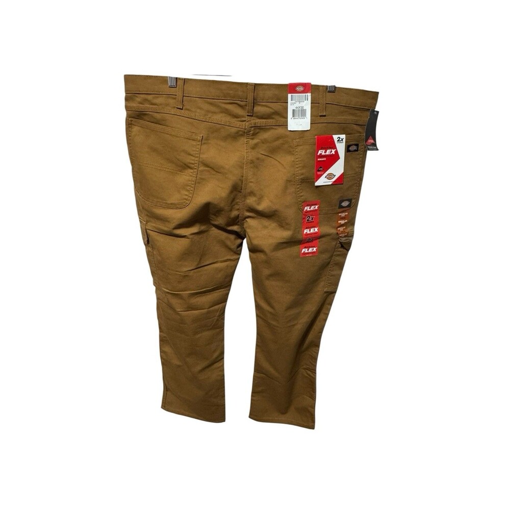 DICKIES Flex Regular Fit Cargo Pants Mens 44x30 Brown Duck DP902SBD NWT - Picture 4 of 15